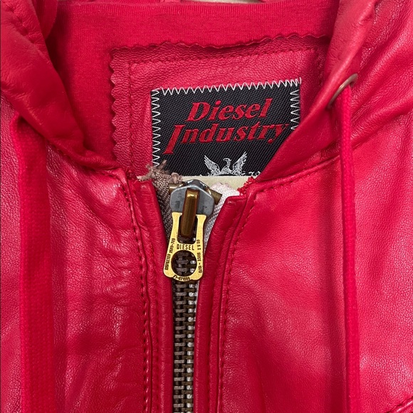 Vintage Diesel Leather Jacket Men’s size Large - Picture 2 of 10